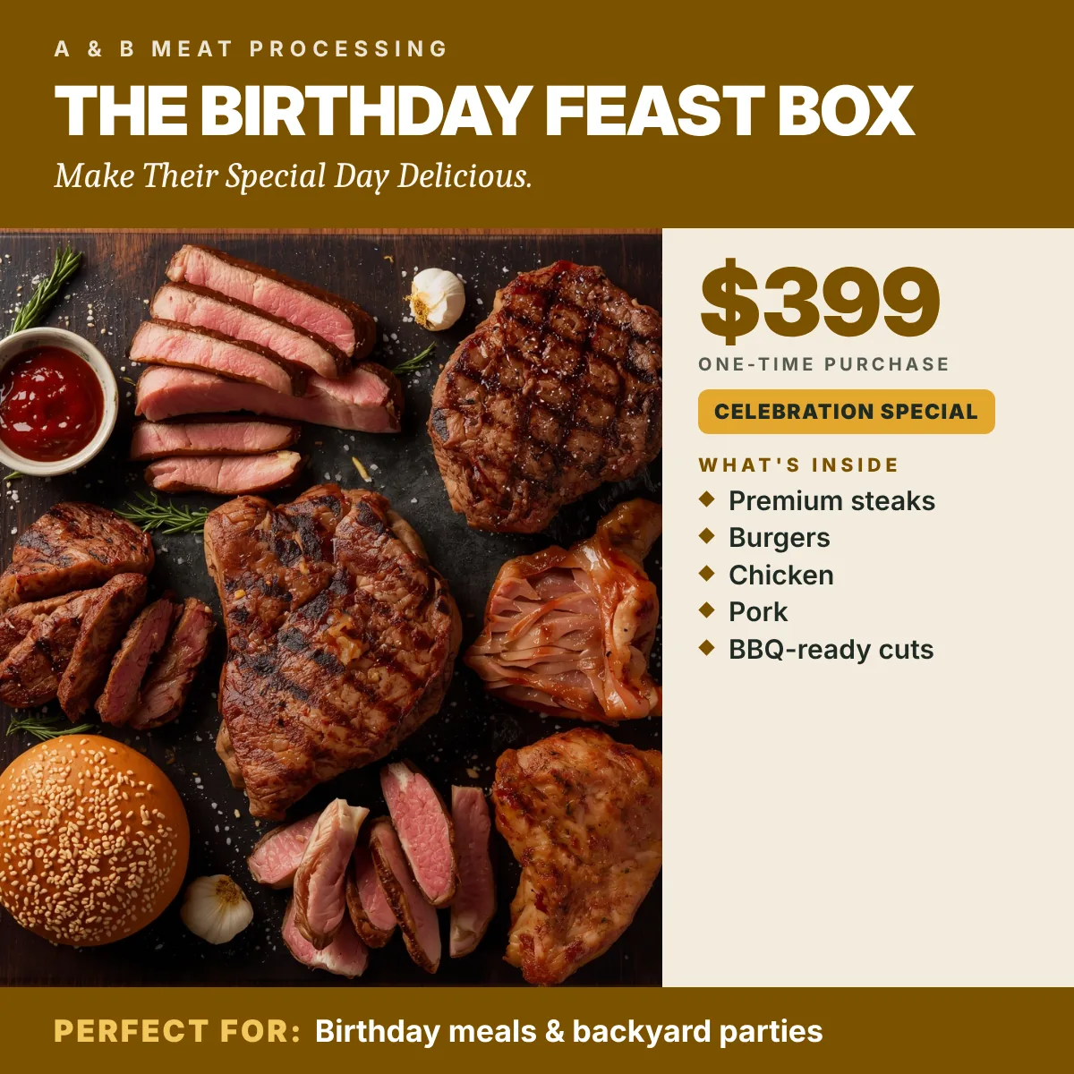 The Birthday Feast Box — product photograph