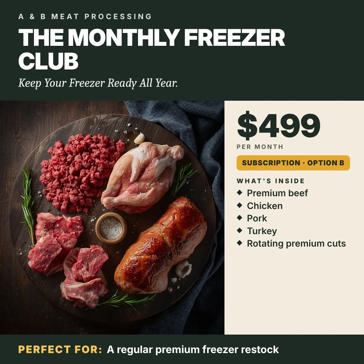 The Monthly Freezer Club — product photograph